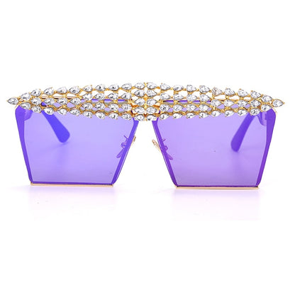 Luxury Square Diamond Sunglasses Women - BossBabe401