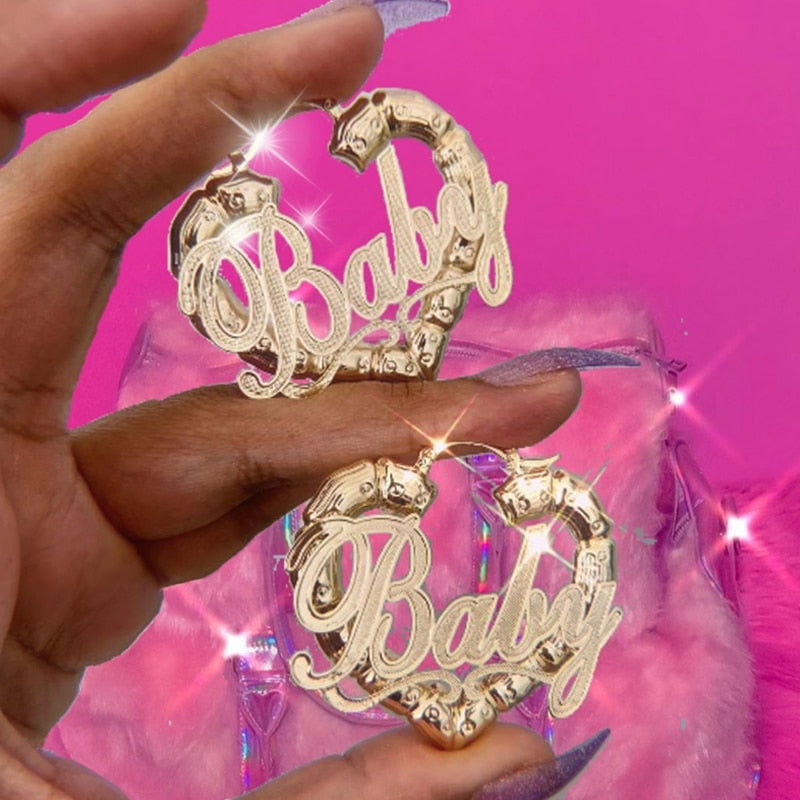 Baby Heart-Shape Drop Earrings - BossBabe401